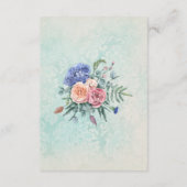 D'accompagnement Boho Green Floral Détails du Mariage Carte de boît (Dos)