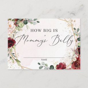 D'accompagnement Boho quelle taille est la carte du ventre de maman