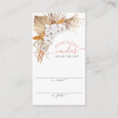 D'accompagnement Boho Terracotta Combien de bonbons Carte de jeu (Devant)