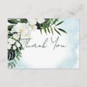 D'accompagnement Boho Tropical Water Watercolor Carte de remercieme (Devant)