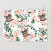 D'accompagnement Boots & Bubbly Champagne Carte de conseil Floral (Dos)