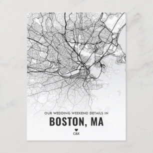 D'accompagnement Boston Mariage Weekend Details Carte de boîtier