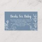 D'accompagnement Botanique Dusty Blue Book Demande Carte de boîtier (Devant)