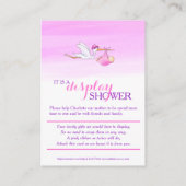 D'accompagnement Bouche avec carte d'affichage de douche rose pour (Dos)