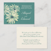 D'accompagnement Bouche mariage en ivoire vert info carte boîtier (Devant / Derrière)