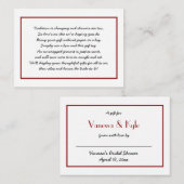 D'accompagnement Bourgogne Afficher carte d'insertion de douche de  (Devant / Derrière)