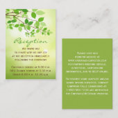 D'accompagnement Branches vertes Carte Camping/Boîtier Nature (Devant / Derrière)