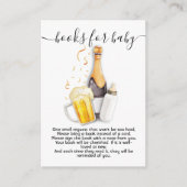 D'accompagnement Bulles et livres de bière pour carte bébé (Devant)