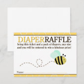 D'accompagnement Bumble Bee Douche Déchets Carte Raffle (Devant / Derrière)