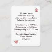 D'accompagnement Burlap Rouge Rustique, Snowflakes, Carte de boîtie (Dos)