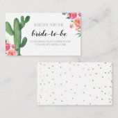 D'accompagnement Cactus Taco sur l'amour Apportez une carte de rece (Devant / Derrière)