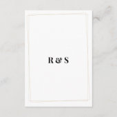 D'accompagnement Calla Lily - Carte Détails du Mariage (Dos)