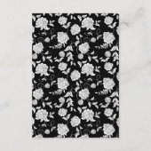 D'accompagnement Calligraphie Code QR Mariage floral Carte RSVP (Dos)