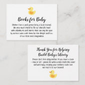 D'accompagnement Caoutchouc Simple Demande de livre Insertion Carte (Devant / Derrière)