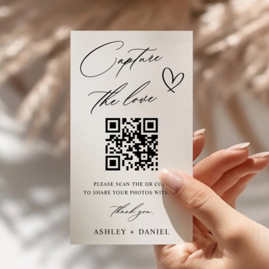 D'accompagnement Capturez la carte de boîtier de code QR Love Maria
