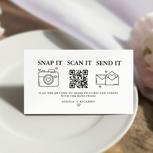 D'accompagnement Capturez la carte de code QR Love Mariage, photo