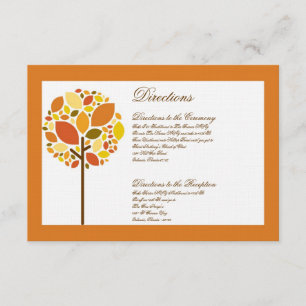 D'accompagnement Carte 3x5 - Arbre d'automne moderne automne automn