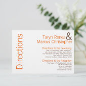 D'accompagnement Carte 3x5 Directions Brown Orange Chevron (Debout devant)