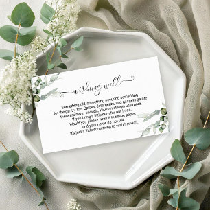 D'accompagnement Carte à insérer dans le puits de vœux pour la fête