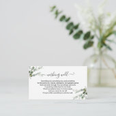 D'accompagnement Carte à insérer dans le puits de vœux pour la fête (Debout devant)