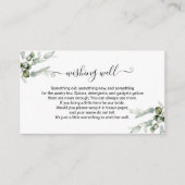 D'accompagnement Carte à insérer dans le puits de vœux pour la fête (Devant)