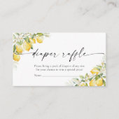 D'accompagnement Carte à rabat Baby shower citron Citrus (Devant)