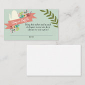 D'accompagnement Carte à rabat Baby shower de couche de thé (Devant / Derrière)