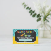 D'accompagnement Carte à rabat Baby shower Dinosaur (Debout devant)