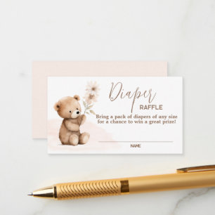 D'accompagnement Carte à rabat Neutral Teddy Bear