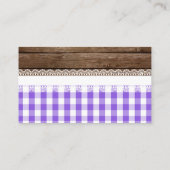 D'accompagnement Carte à rabat Q. bébé - Violet (Dos)