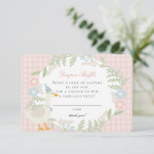 D'accompagnement Carte à rabat rose En vichy chair florale (Debout devant)