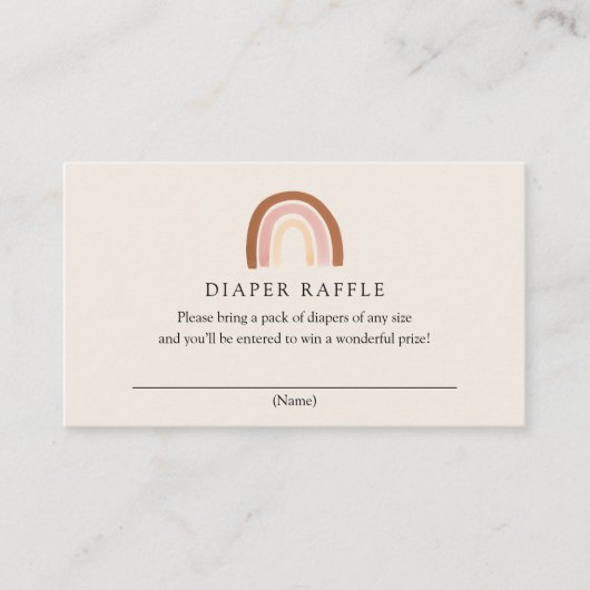 D'accompagnement Carte à rabat rose Rainbow Diaper (Devant)