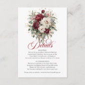 D'accompagnement Carte aux détails dorés avec fleurs de eucalyptus (Devant)