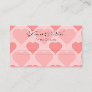 D'accompagnement Carte avec Enclosure en forme de cœur rose joli