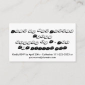 D'accompagnement Carte B Monogramme de l'année de chien approuvée (Dos)