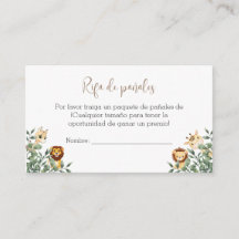 Carte baby shower Boîtier Avec Brochure Bébé