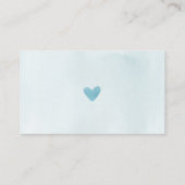 D'accompagnement Carte Baby shower de demande de réservation Blue E (Dos)