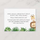 D'accompagnement Carte Baby shower Safari Demande de réservation (Devant)