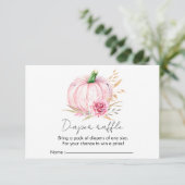 D'accompagnement Carte Boho Boho Citrouille Baby-shower (Debout devant)