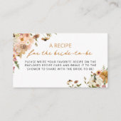 D'accompagnement Carte Boho Fall Bridal Recette Enclôture (Devant)