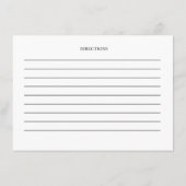 D'accompagnement Carte Boho Floral Recette (Dos)