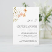 D'accompagnement Carte Boho Mariage Fleur sauvage (Debout devant)