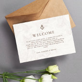 D'accompagnement Carte Boho Nautique Mariage Timeline