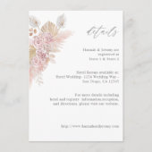 D'accompagnement Carte Boho rose Floral SM (Devant)