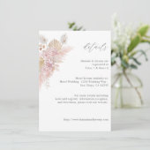 D'accompagnement Carte Boho rose Floral SM (Debout devant)