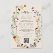 D'accompagnement Carte Boho Rustique Fleur sauvage (Devant)