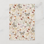 D'accompagnement Carte Boho Rustique Fleur sauvage (Dos)