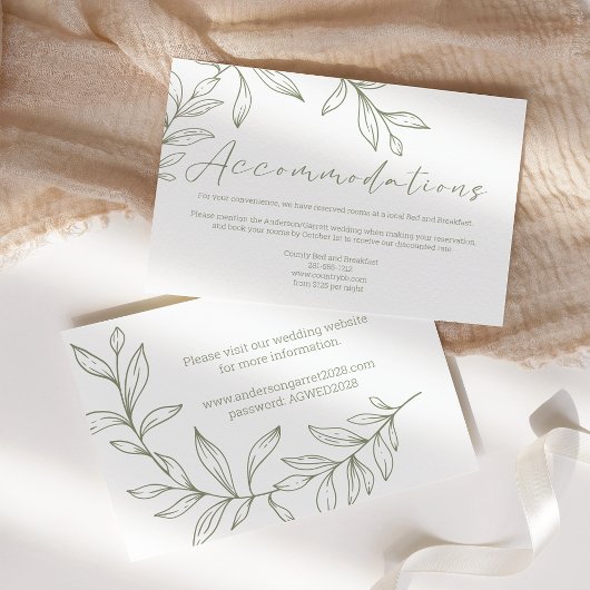 D'accompagnement Carte Boho Sage Flowers Mariage