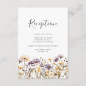 D'accompagnement Carte Boîtier de mariage floral violet (Devant)