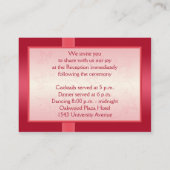 D'accompagnement Carte Boîtier de pastèque rose et ivoire (Dos)